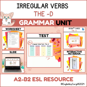 16 -d irregular verbs useful bundle