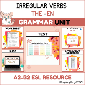23 -en irregular verbs useful bundle