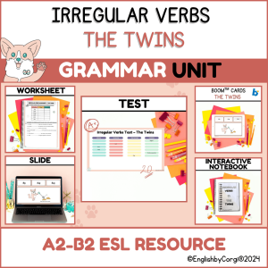 6 twins irregular verbs useful bundle
