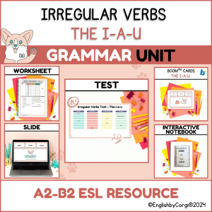 7 i-a-u irregular verbs useful bundle